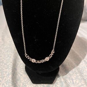 Lia Sophia Silver Inspirational Necklace
